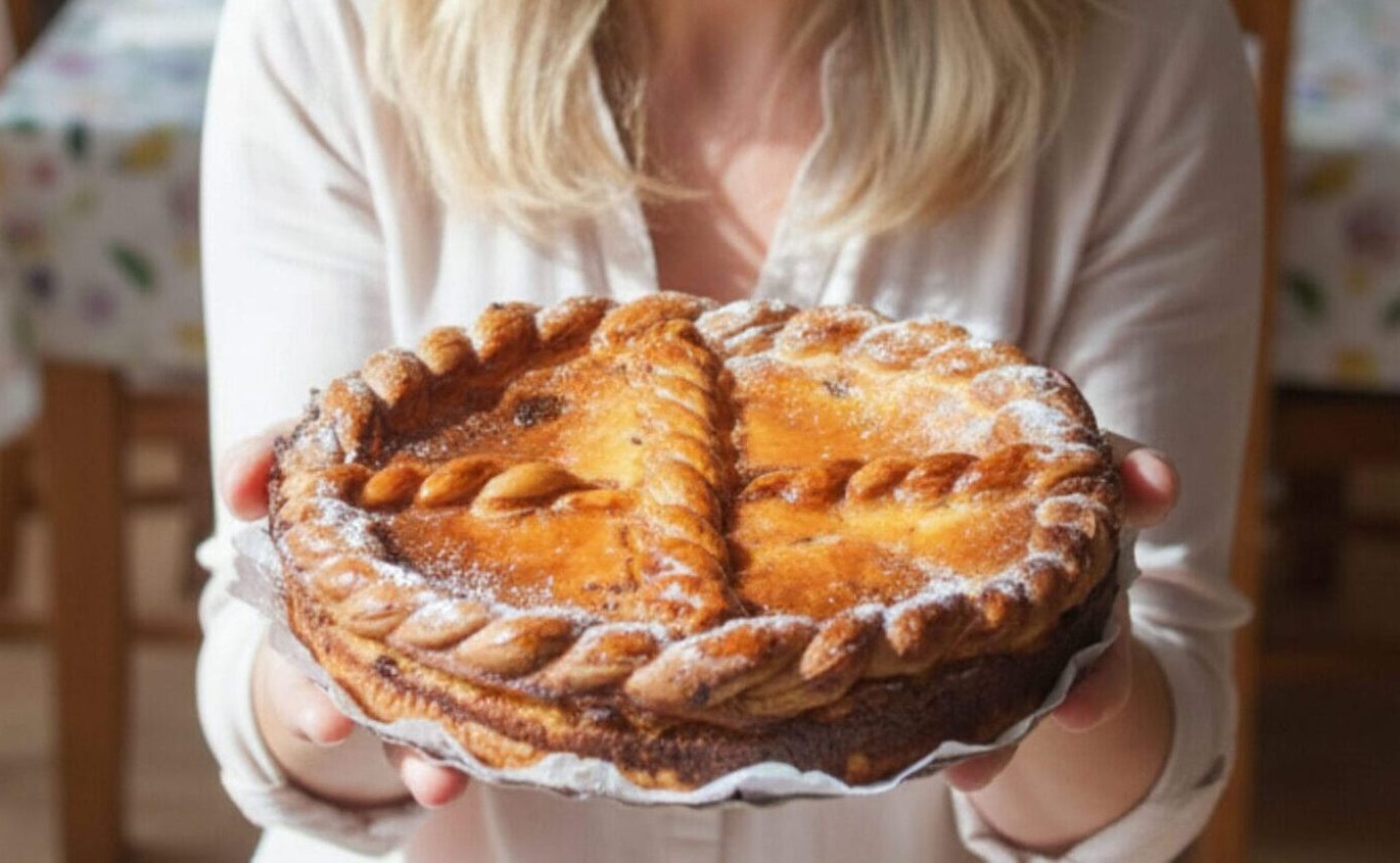 Pască cu brânză și stafide